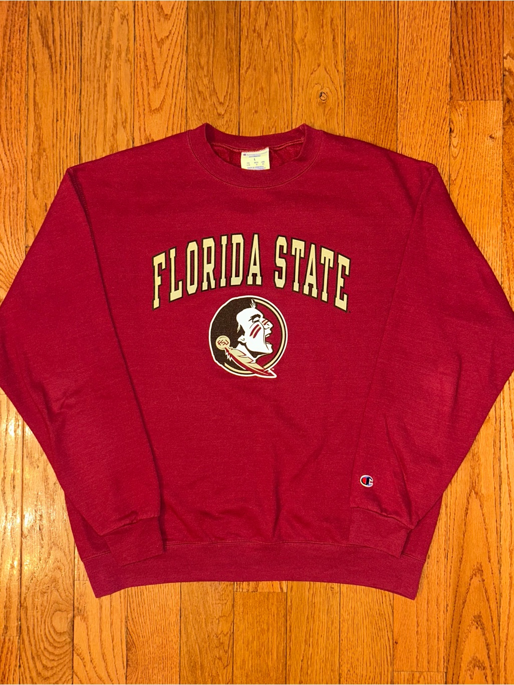Florida State Seminoles Champion Eco Crewneck Size Large